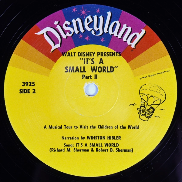Walt Disney It's a Small World 1964 Disneyland LP Record & Booklet Vintage