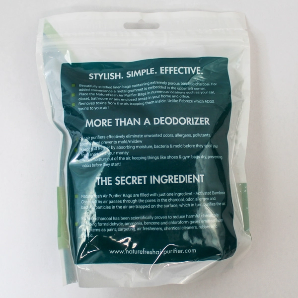 Lot of 2 Nature Fresh Activated Bamboo Charcoal Air Purifier Bags Sealed