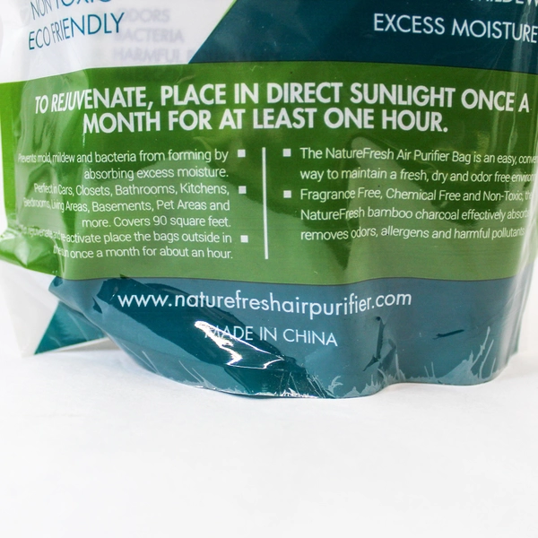 Lot of 2 Nature Fresh Activated Bamboo Charcoal Air Purifier Bags Sealed