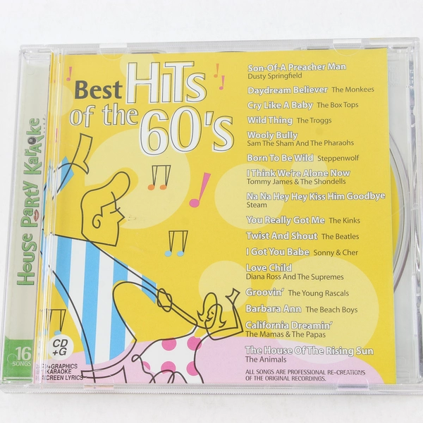 Best Hits Of The 60's House Party Karaoke CD 2003 Compass Productions
