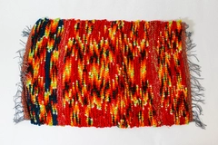 Handmade Woven Southwestern Style Table Runner Dresser Scarf 23.5"x15.5" Fringed
