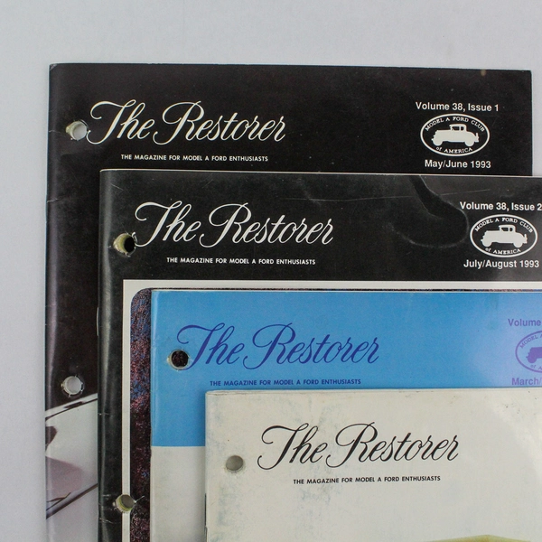 Vintage The Restorer Magazines Model A Ford Enthusiasts Jan-Oct 1993 Set