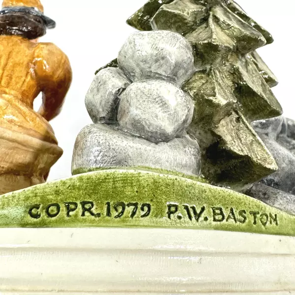 1979 Sebastian Miniature America Remembers Family Picnic Signed P.W. Baston