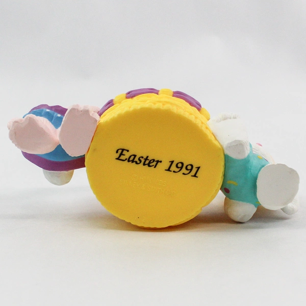 Vintage 1991 Hallmark Crayola Bunny Easter Basket Figurine with Box