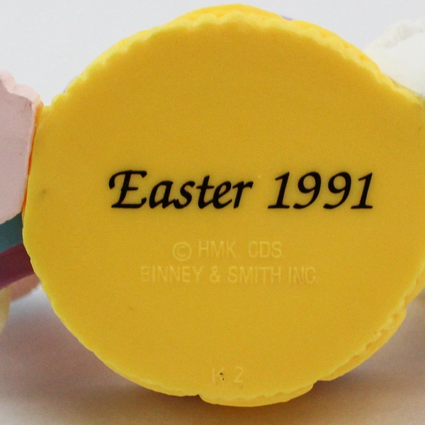 Vintage 1991 Hallmark Crayola Bunny Easter Basket Figurine with Box