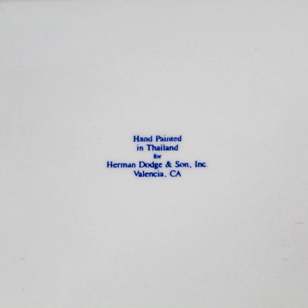 Herman Dodge & Son Hand Painted 4 Piece Teapot Set w/ 2 Cups & Tray Spring