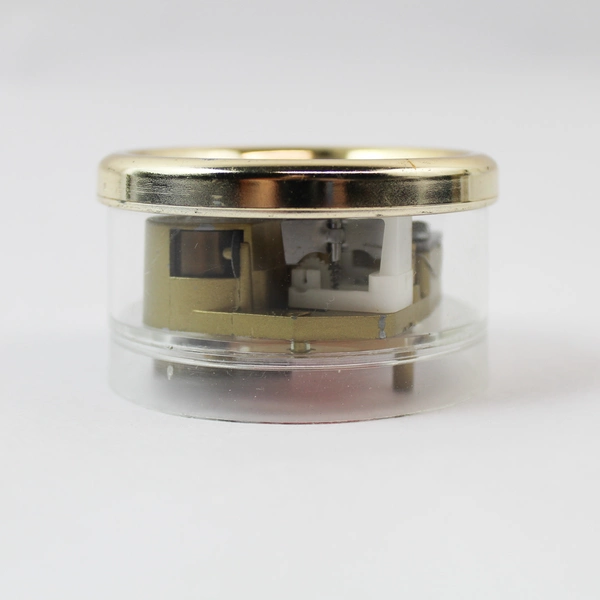 Vintage Mapsa Swiss Movement Music Box with Children Dancers Round Collectible