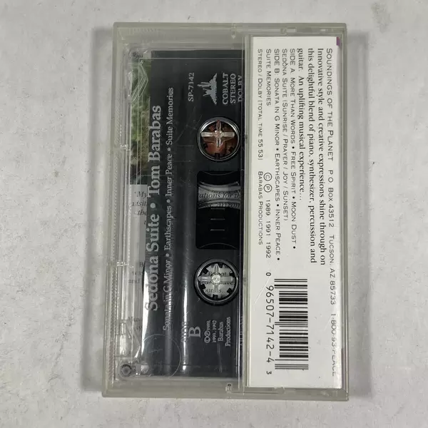 Sedona Suite Cassette Tom Barabas 1992 Soundings of the Planet Pre-Owned