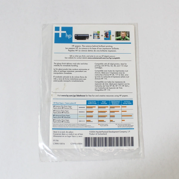 Lot of 4 Sealed HP Epson Durabrite Glossy 4x6 Photo Paper Packs 20 Sheets Each