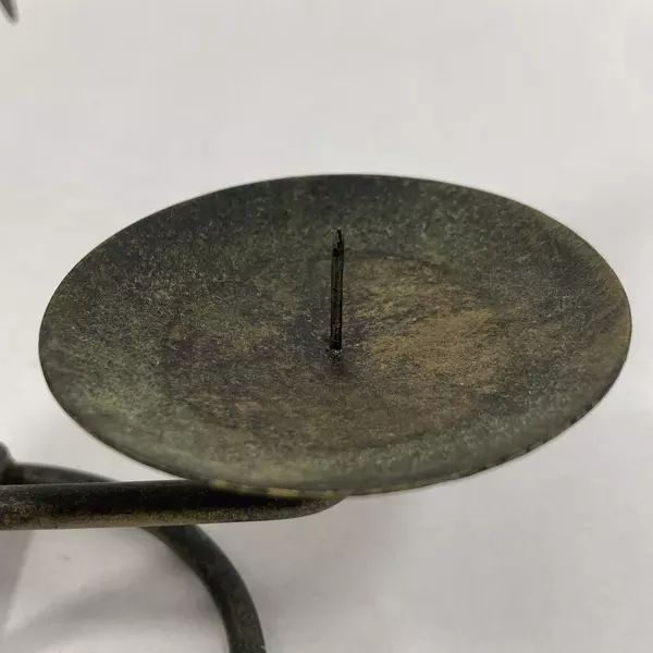 J C Land Bronze Hummingbird Pillar Candle Holder 8.5" Tall Home Decor