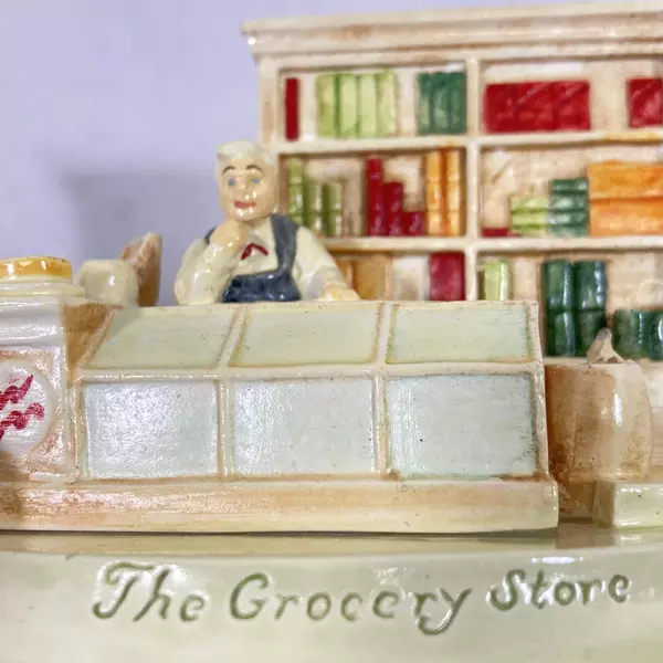 1960 Signed Sebastian Miniature The Grocery Store #6223 Figurine with Box