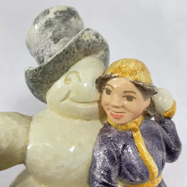 1979 Sebastian Miniature Snow Days Girl Figurine #6263 Signed with Box