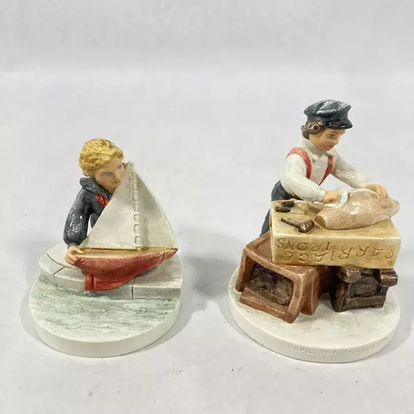 1980 LE Sebastian Miniatures Sailing Days Boy & Girl Figurine Set 2432/10000