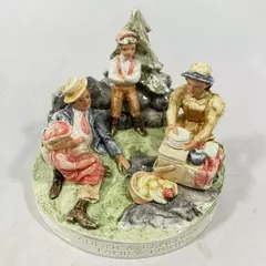 1979 Sebastian America Remembers Family Picnic Figurine Hand Painted Box