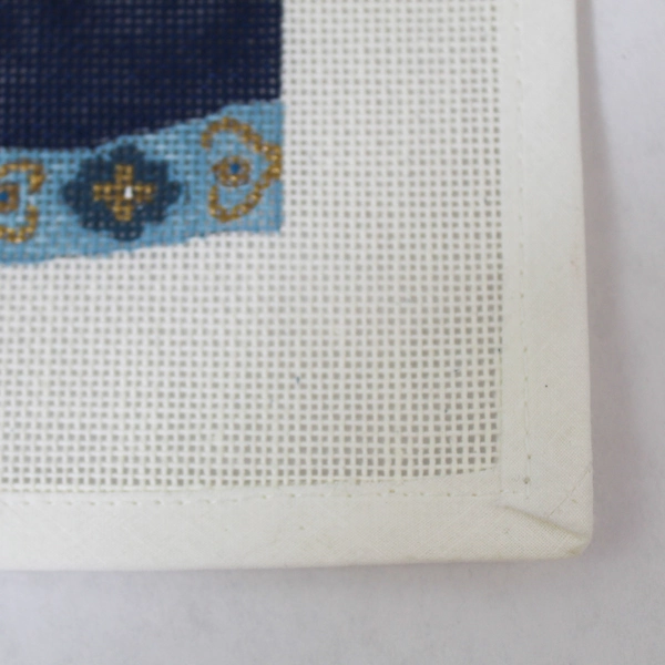 Unbranded Hand Painted Plastic Canvas Needlepoint Pattern Tall Hat 11x6" Pair