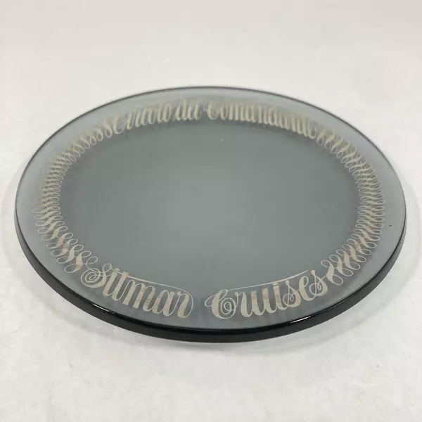 Vintage Sitmar Cruises Smoky Glass Salad Plate 7.5" Circolo Del Comandante