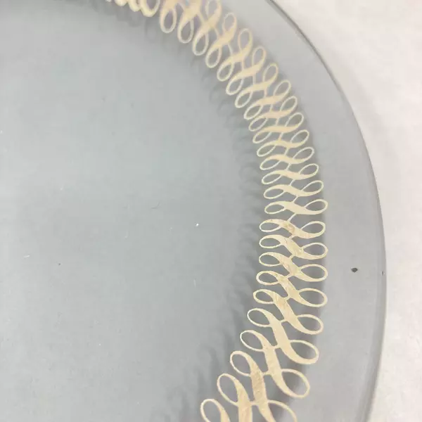 Vintage Sitmar Cruises Smoky Glass Salad Plate 7.5" Circolo Del Comandante