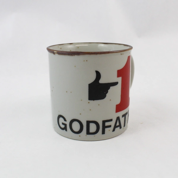 Vintage Godfather 12oz Speckled Stoneware Coffee Mug Father's Day Gift