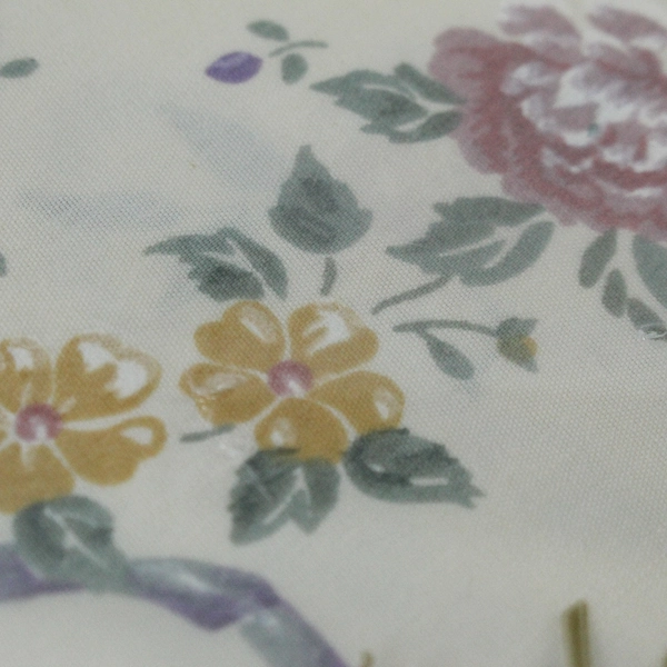 Vintage Cannon Royal Family Twin Flat Sheet Cream Floral 66x96 New Packaging