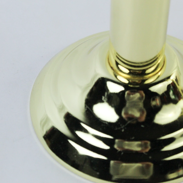 Lot of 2 Interior Accents Lumination Gold Toned Taper Candle Lamps 31.5"