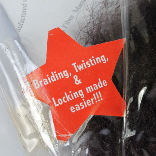 Lot of 2 Black & Gold Hair Extensions + Maroon Accessory - Good Condition