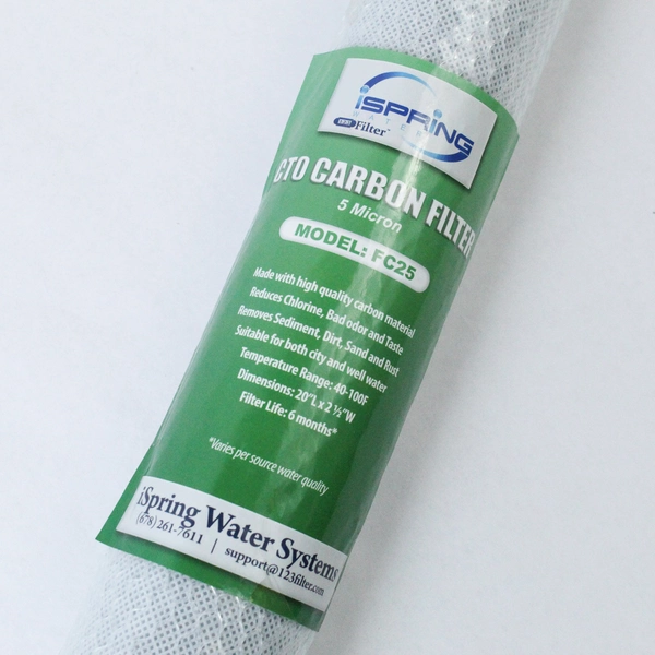 iSpring CTO Carbon Filter 5 Micron Model FC25 Sealed Great Condition