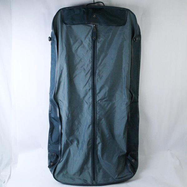 Vintage Samsonite Garment Bag Luggage 22" Blue Adjustable Shoulder Strap