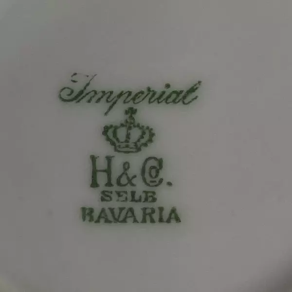 H&C Heinrich 11" Round Vegetable Bowl Pink Rose Rosalinda Bavaria Vintage