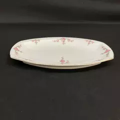 H&C Heinrich Rosalinda Pink Rose Vine 11" Vintage Platter Bavaria 1930-67
