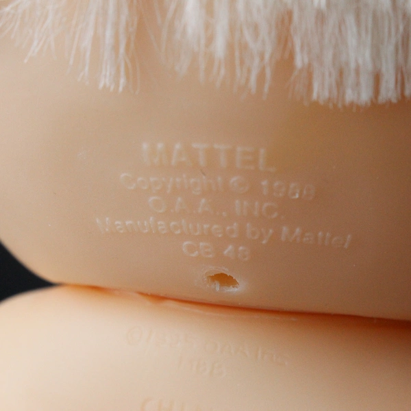 Vintage Mattel Cabbage Patch Doll Blonde Hair Pink Socks Pre-Owned Stains