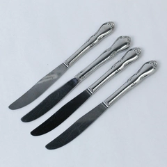 Lot of 4 Oneida Homestead Stainless Steel Dinner Knives Hollow Handle