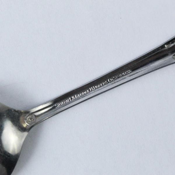 Set of 4 Simeon L & George H Rogers Stainless Steel Tablespoons Pre-Owned