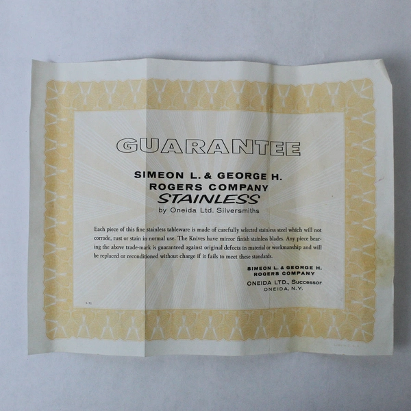 Set of 6 Simeon L & George H Rogers Stainless Steel Tablespoons Pre-Owned