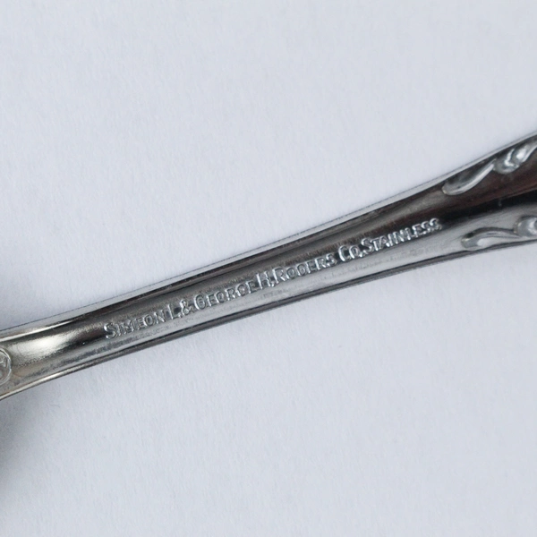 Set of 6 Oneida Stainless Steel Teaspoons Simion L & George H Rogers Co Vintage