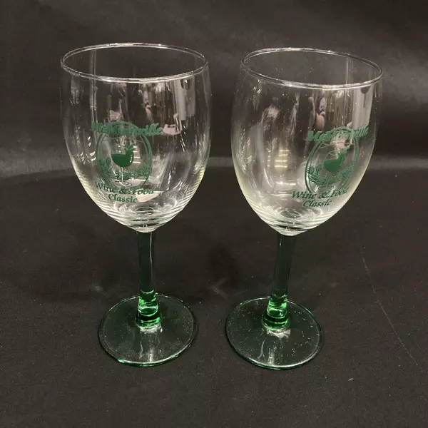 Lot of 12 McMinnville Oregon Wine & Food Classic Crystal Wine Glasses Vintage