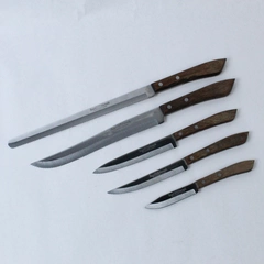 Lot of 5 Vintage Regent Sherwood Kitchen Knives Bread Paring Carving Steak
