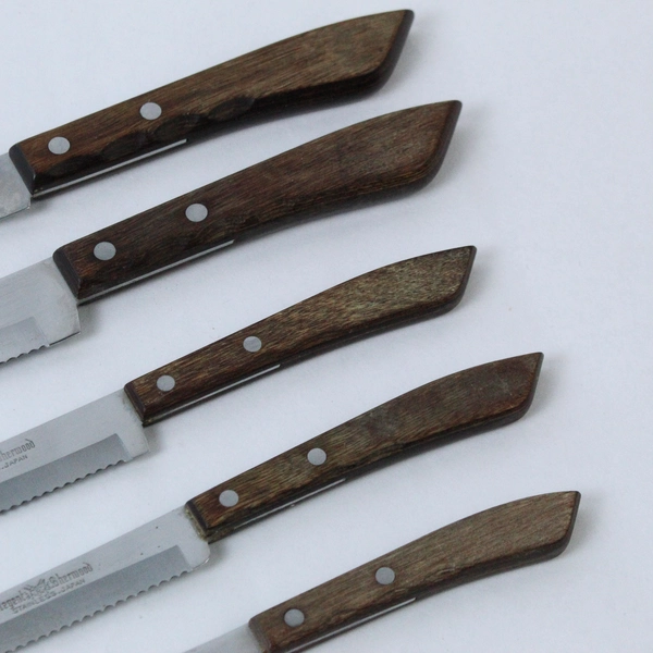 Lot of 5 Vintage Regent Sherwood Kitchen Knives Bread Paring Carving Steak