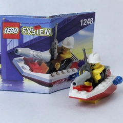 LEGO Town Fire Boat 1248 Vintage Mini Set with Manual Retired No Box