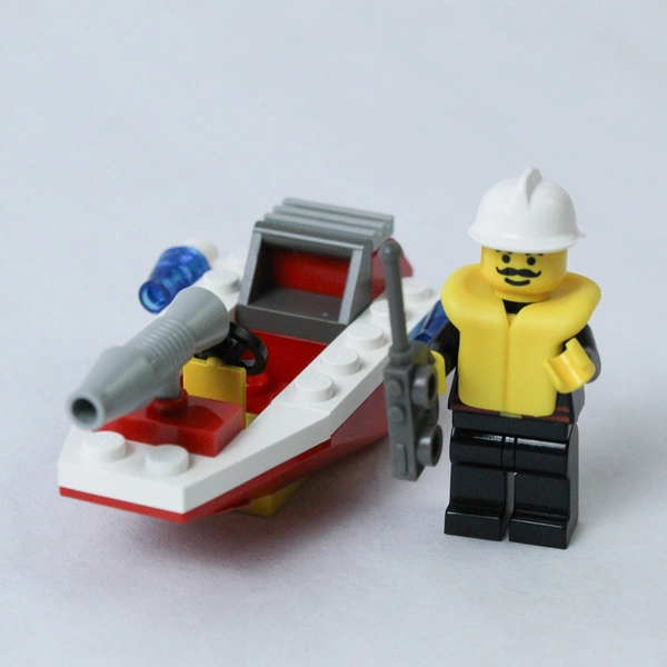 LEGO Town Fire Boat 1248 Vintage Mini Set with Manual Retired No Box