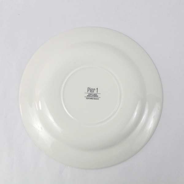 Lot of 3 Pier One Textured Bands 10" Dinner Plates England Vintage