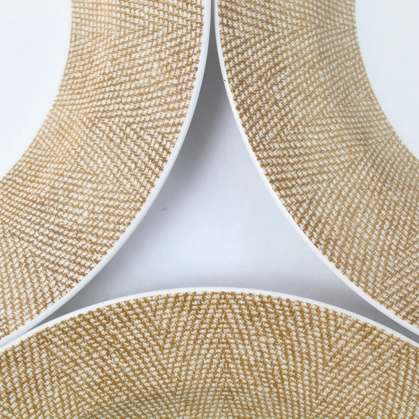 Lot of 3 Pier One Textured Bands 10" Dinner Plates England Vintage