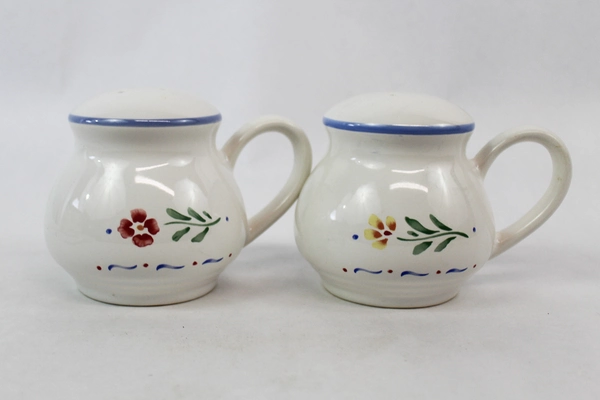 International China 3 Piece Greta Spoon Rest & Salt Pepper Shakers Set