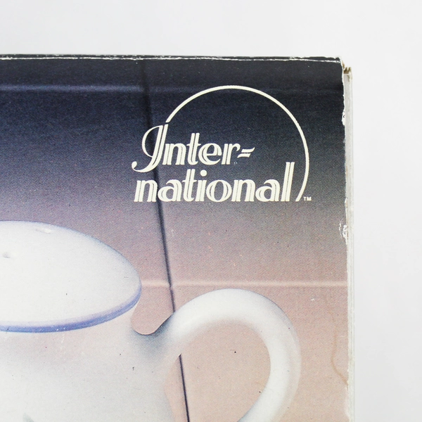 International China 3 Piece Greta Spoon Rest & Salt Pepper Shakers Set