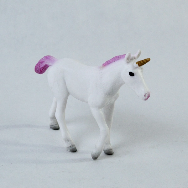 Mojo Mini Unicorn Figurine 2017 White Pink 3" Tall Fantasy Toy Collectible