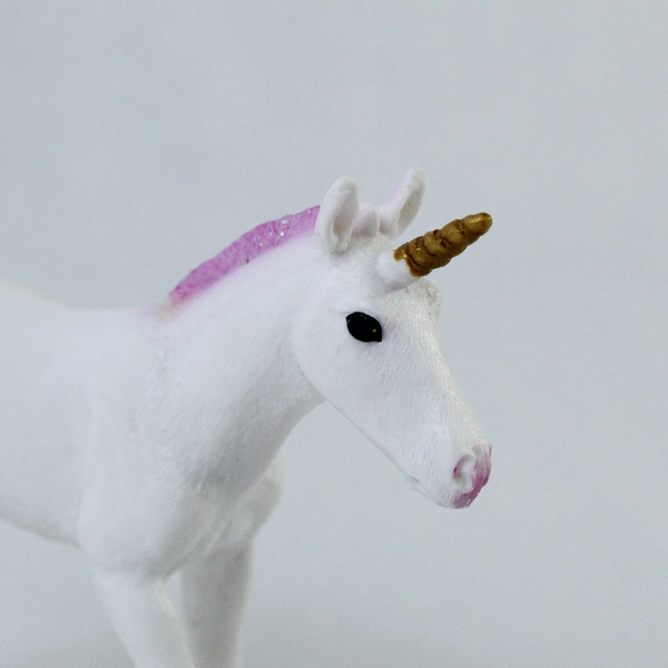 Mojo Mini Unicorn Figurine 2017 White Pink 3" Tall Fantasy Toy Collectible