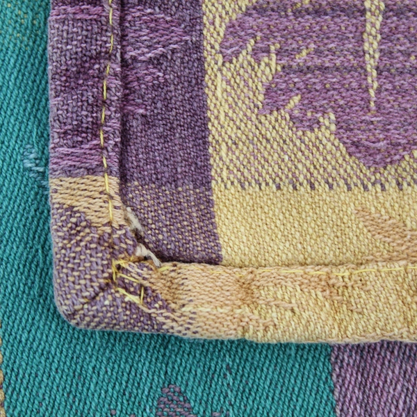 Vintage George E Bardwil Tablecloth 63"x46.5" with Snags, Retro Charm