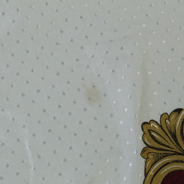 George E Bardwil & Sons Tablecloth 8 Napkins Green Yellow Cream Fruits Decor