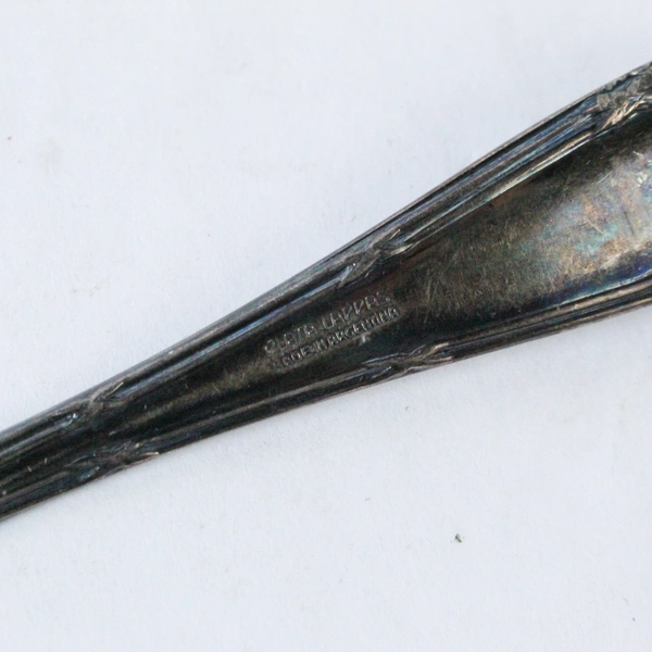 Vintage Argentina Plata Lappas Spoon Antique Silverplate Flatware 5.75" Long