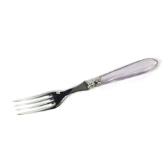 Scof France Vintage Stainless Steel Fork Purple Marbled Handle 8.5" Flatware