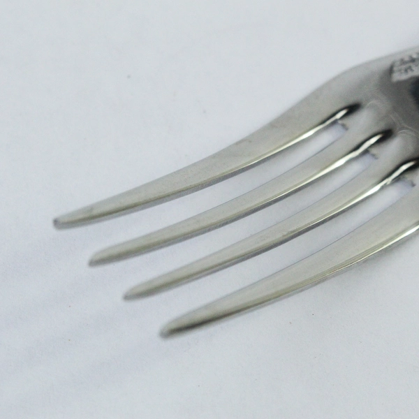 Scof France Vintage Stainless Steel Fork Purple Marbled Handle 8.5" Flatware